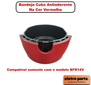 Bandeja Cuba Antiaderente para Air Fryer Britânia BFR14V / 4,2L