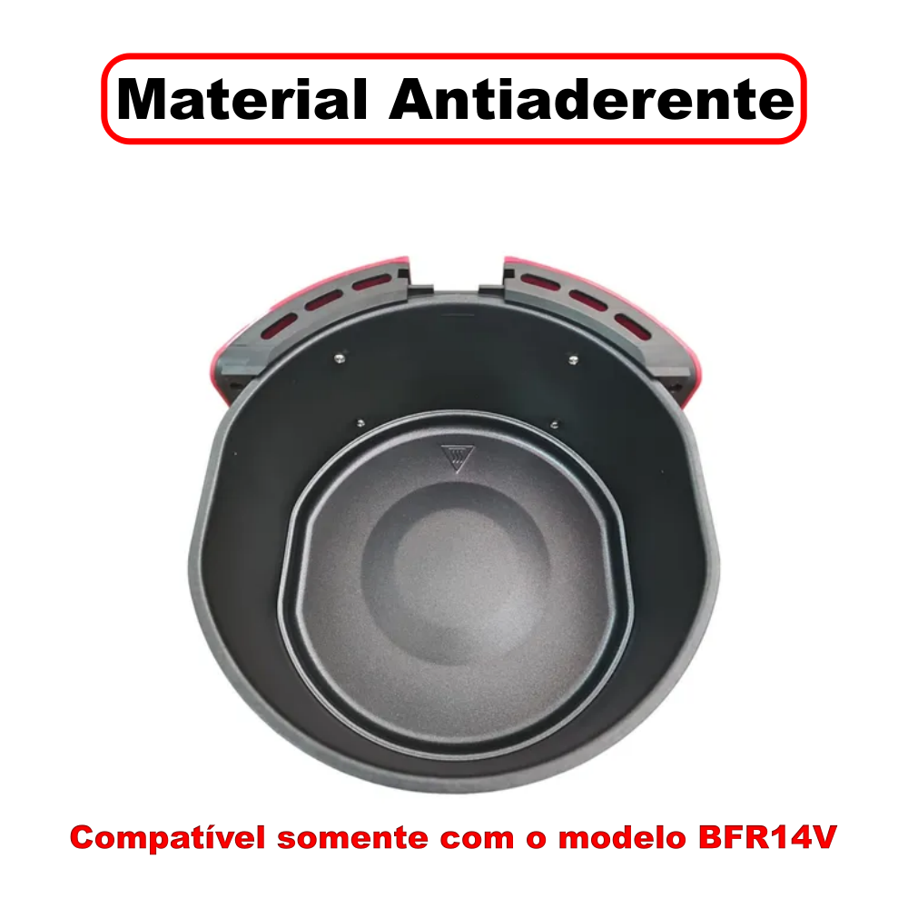 Bandeja Cuba Antiaderente para Air Fryer Britânia BFR14V / 4,2L - Imagem 5