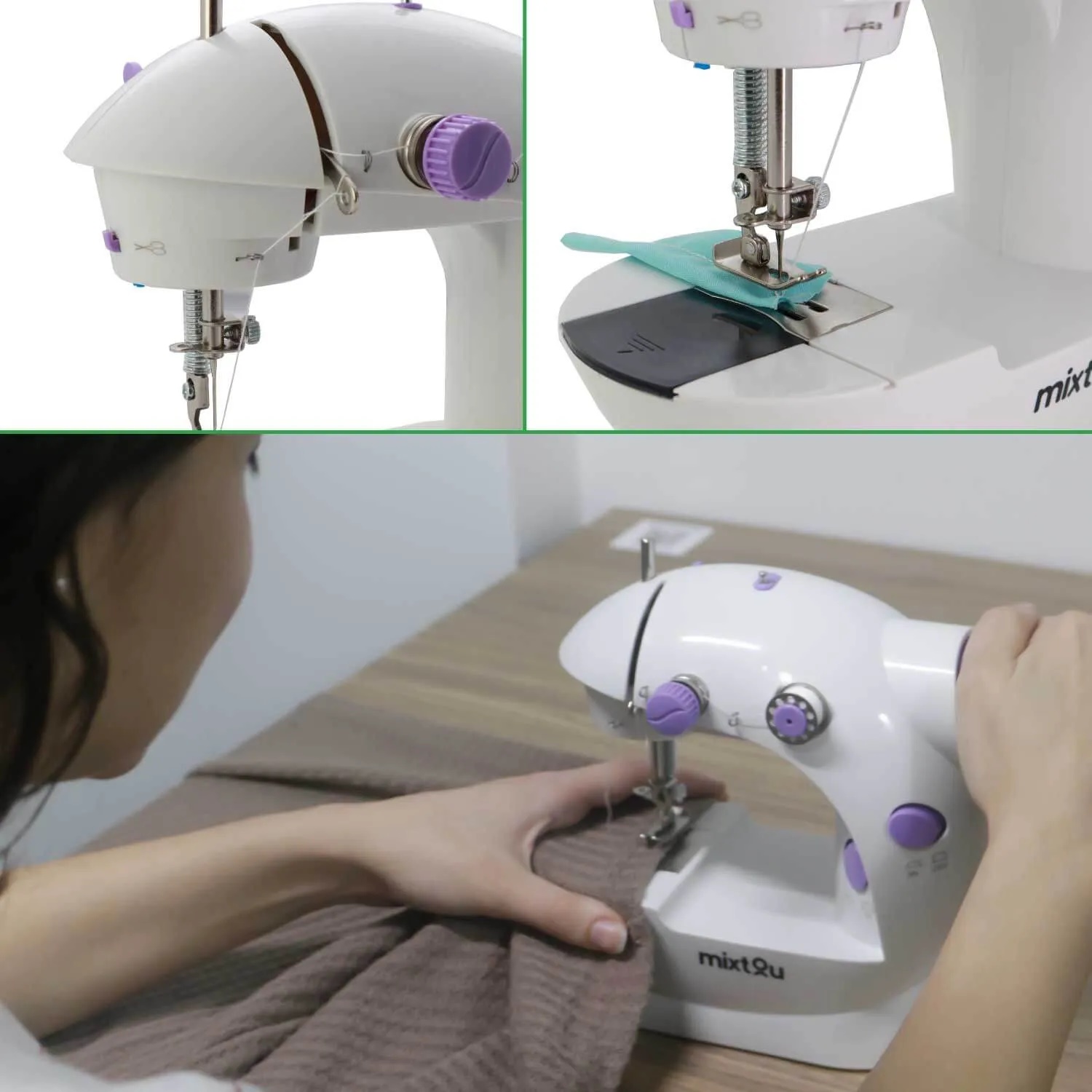 Mini Máquina de Costura Portátil com Pedal - Bivolt - Imagem 7