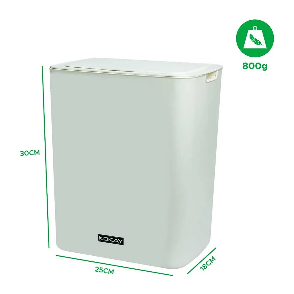 Lixeira Inteligente Automática com Sensor 14 Litros - Branca - Imagem 2