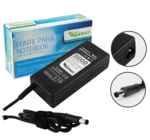 Fonte Carregador para Notebook HP / Plug Grosso 18,5V 3.5A - Green