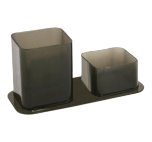 Porta Caneta/Clips Dellocolor - Fume - Dello