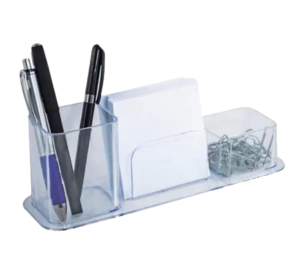 Porta Caneta/Clips/Lembretes Dellocolor - Cristal - Dello