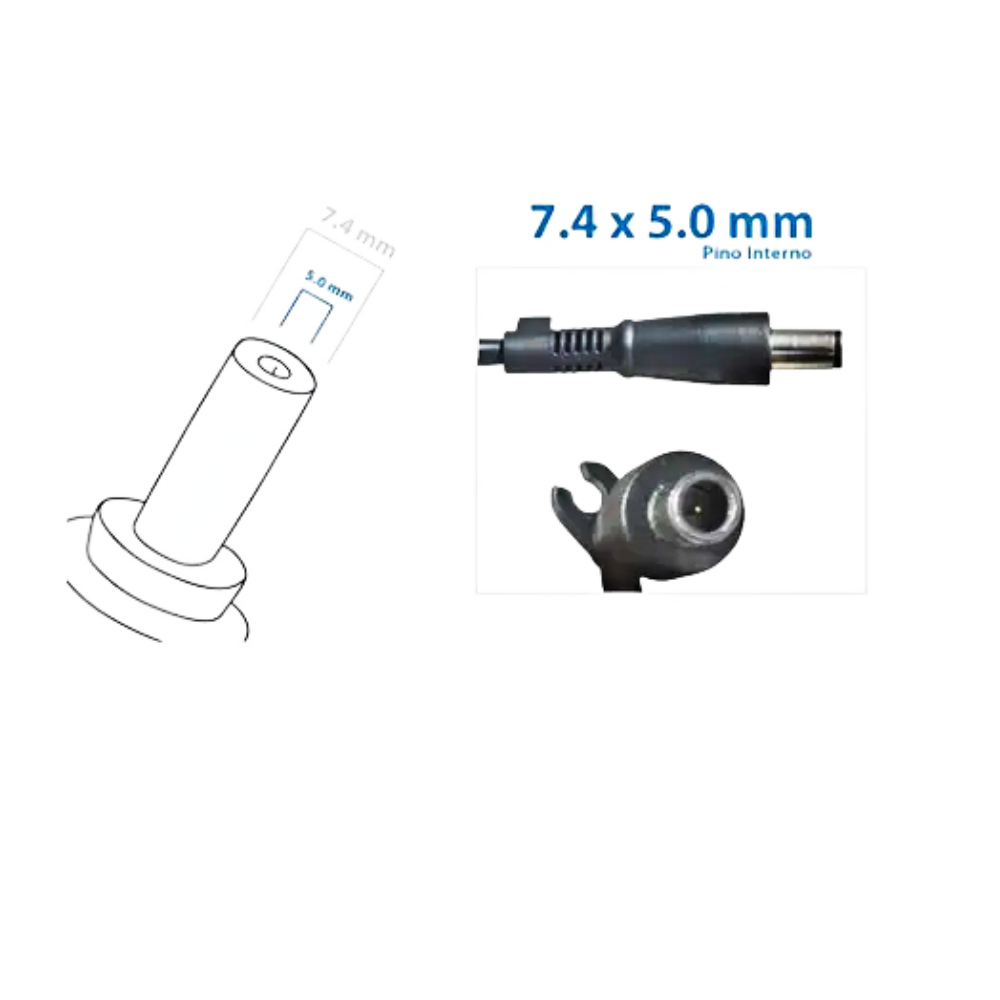 Fonte Carregador para Notebook HP / Plug Grosso 18,5V 3.5A - Green - Imagem 2