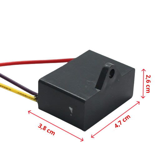 Capacitor CBB61 3,0 + 7,0UF x 250V de Partida - Retangular - Imagem 2