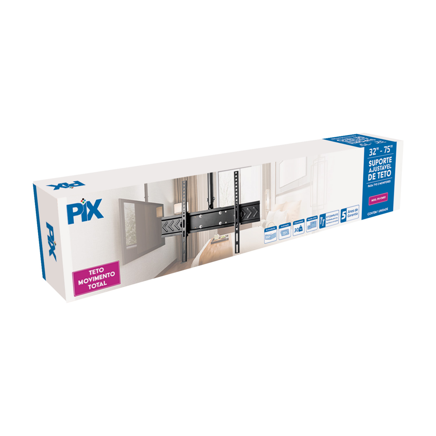 Suporte de Teto para TV de 32 a 75" - PX-CM60 - Imagem 3