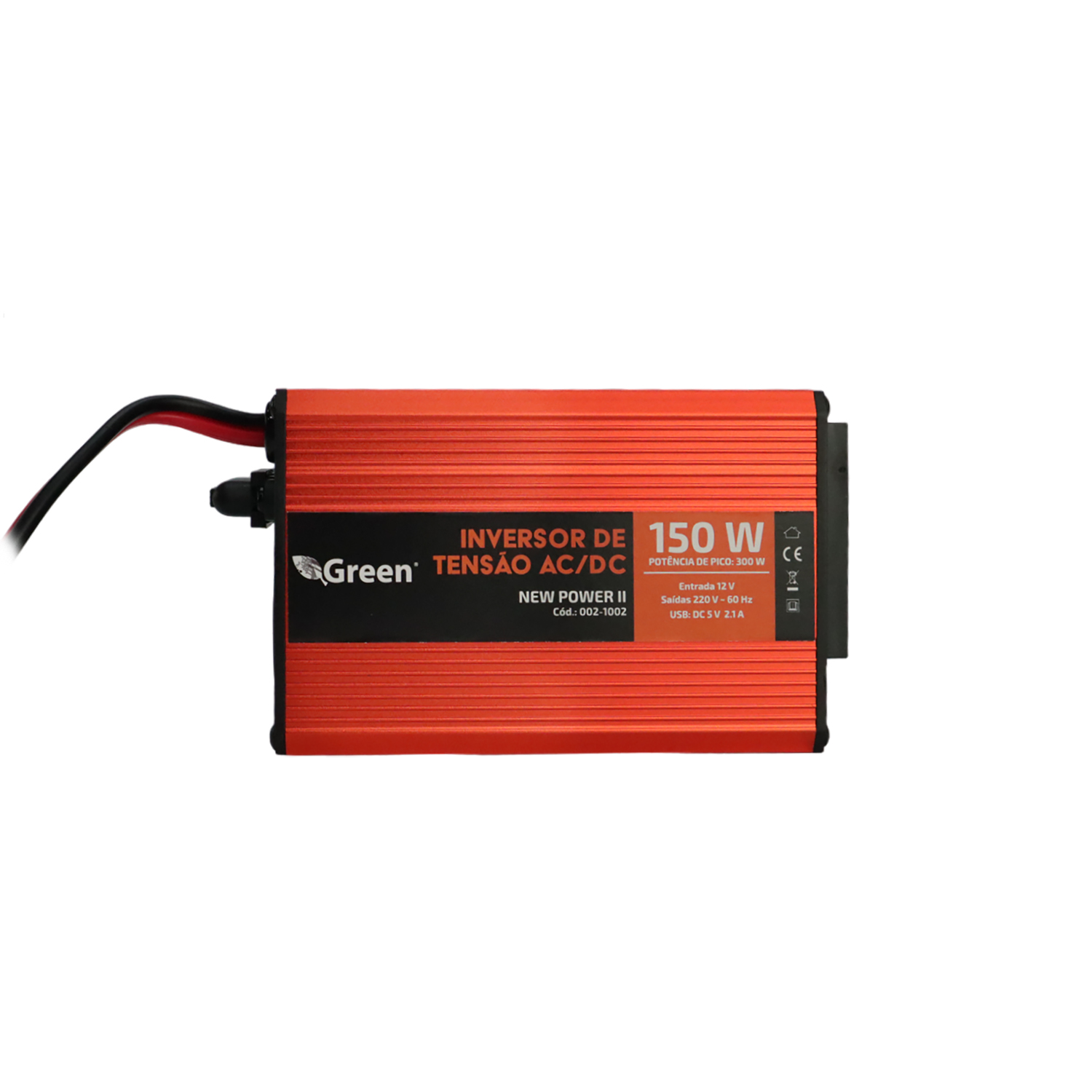 Inversor de Tensão 150W 220V p/ 12V com uma Saída USB 2.1A - Imagem 2