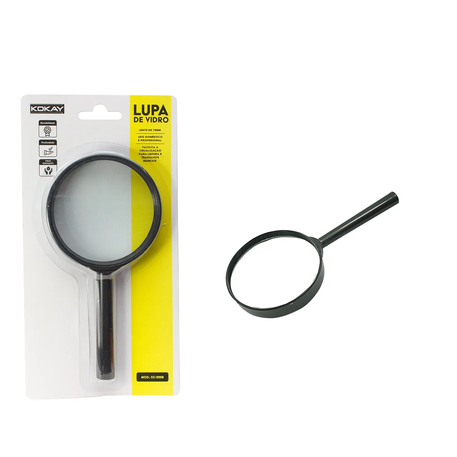 Lupa De Mão Média – 75mm