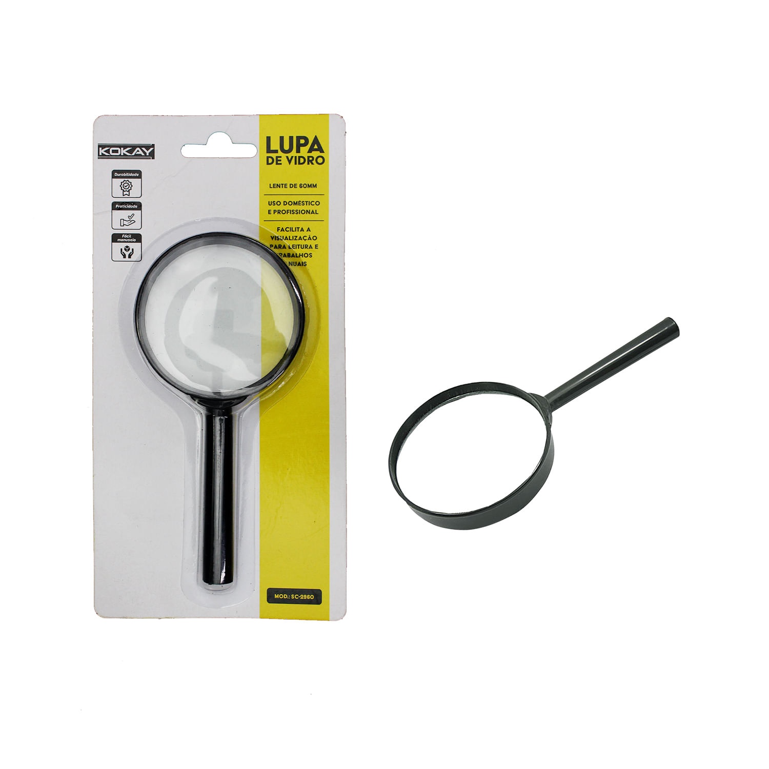 Lupa De Mão Pequena – 60mm