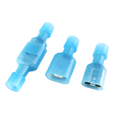 Terminal Macho Isolado 6,3 - Cabo 1,0 a 2,5mm - Azul - Imagem 2