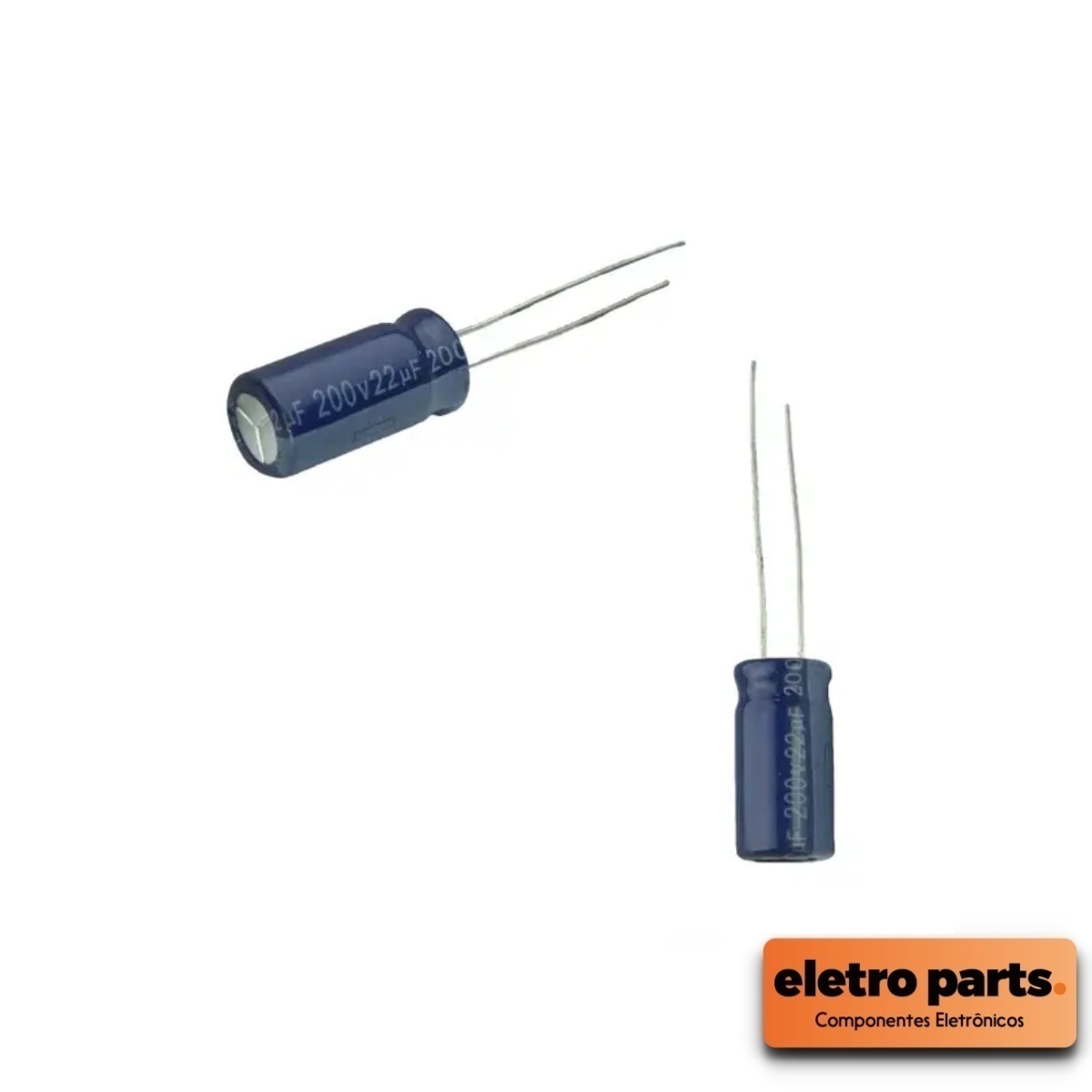 Capacitor Eletrolítico 22uF x 200V - 105º