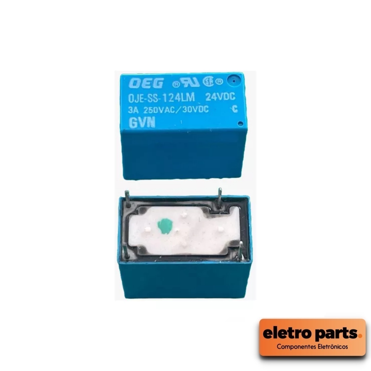 Rele 24V 3A 250V - 4 Terminais