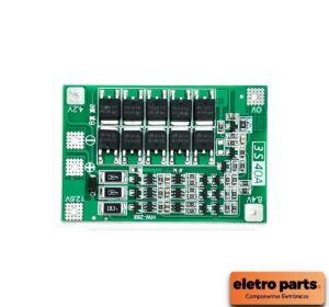 Placa de Proteção BMS 3S 40A p/ Baterias 18650 - 12.6V