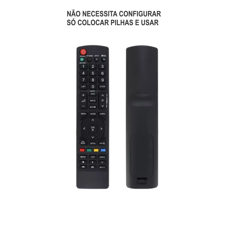 Controle LG Compatível para TVs LCD, LED e Plasma - AKB72915252 / AKB72915214 - Imagem 2