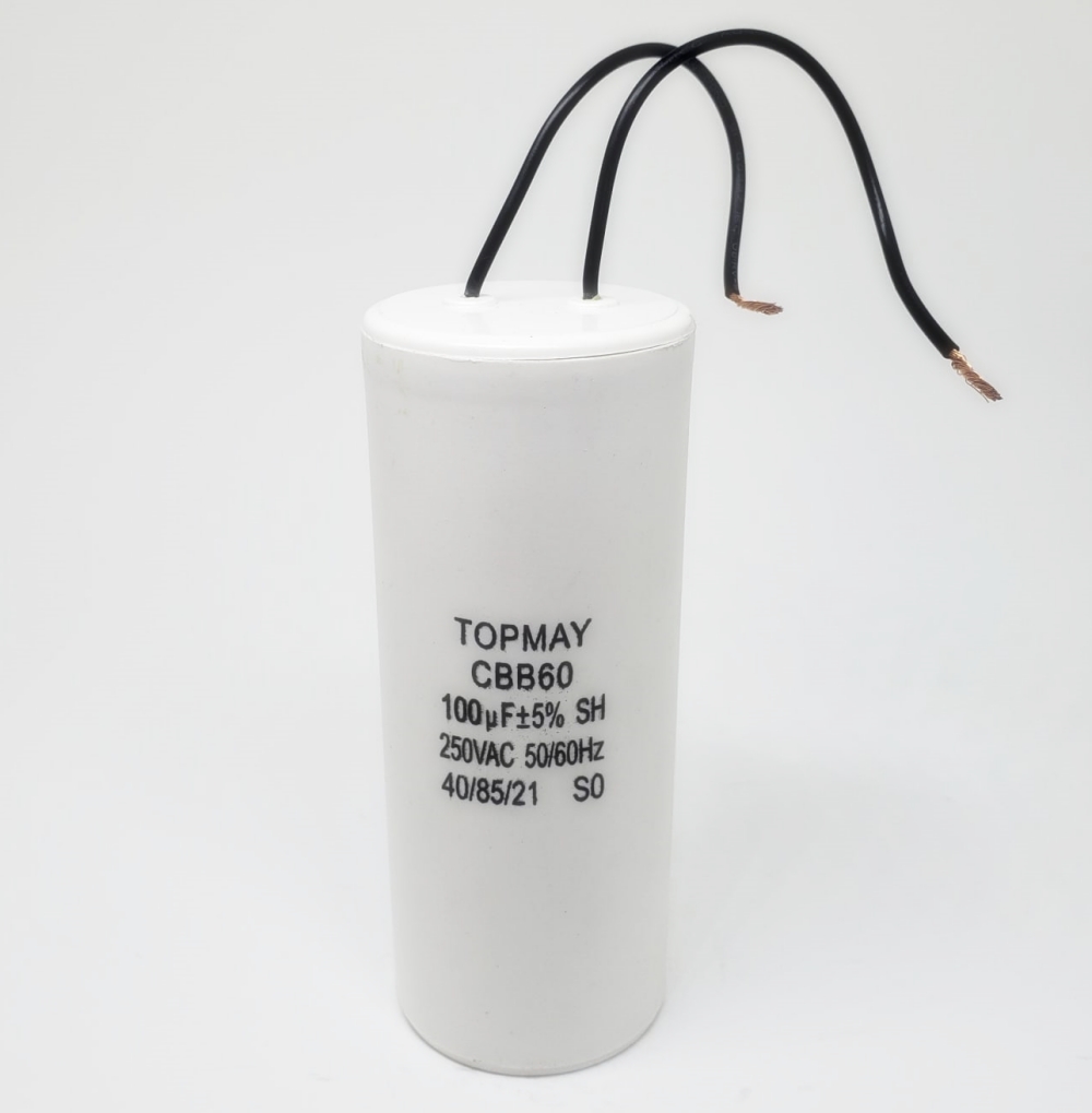Capacitor Partida 100uF x 250VCA – CBB60 / 2 Fios – Capacitor Permanente - Imagem 6