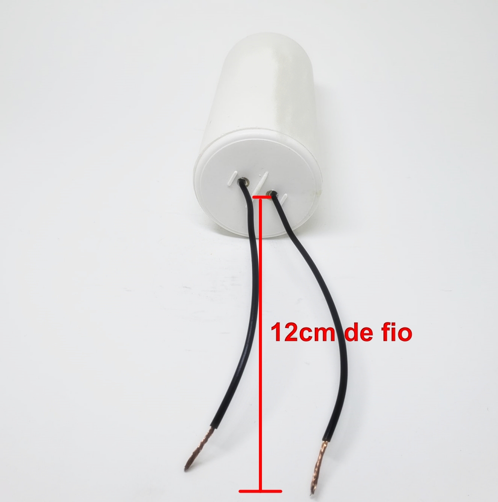 Capacitor Partida 100uF x 250VCA – CBB60 / 2 Fios – Capacitor Permanente - Imagem 3
