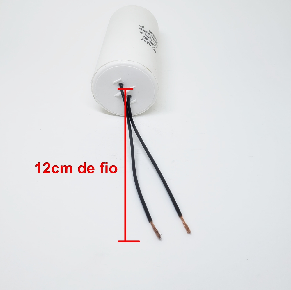 Capacitor Partida 120uF x 250VCA – CBB60 / 2 Fios – Capacitor Permanente - Imagem 3