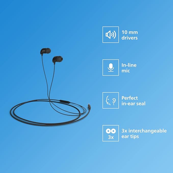Fone de Ouvido Philips Clear Sound - Preto - Imagem 2