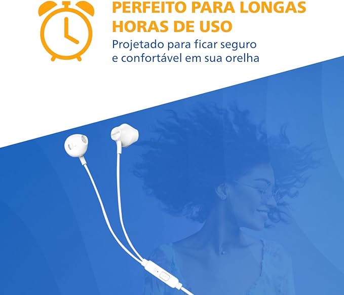 Fone de Ouvido Philips Earbud - Branco - Imagem 6