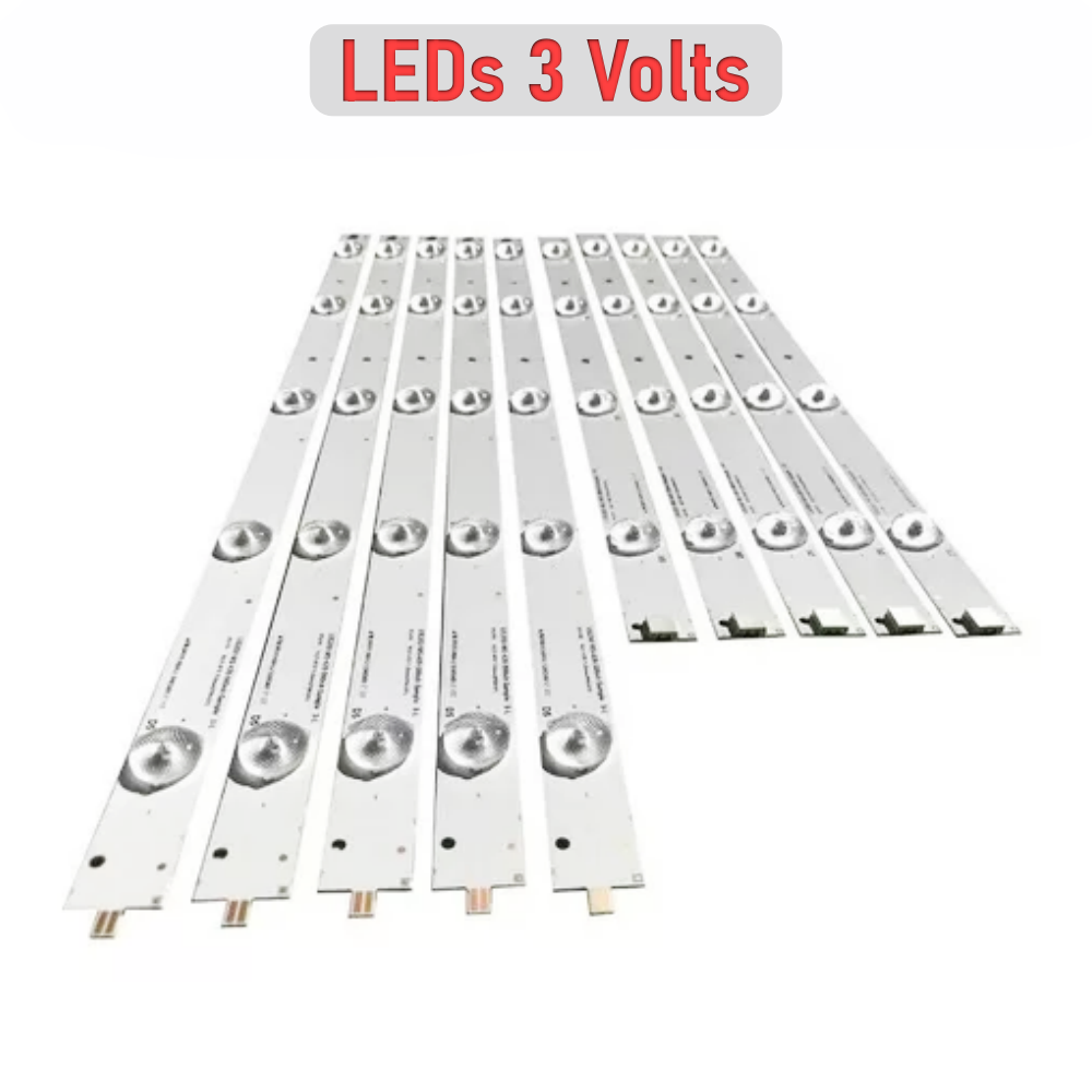 Barra de LED Panasonic 42" TC 42AS610B - 10 Barras Led's 3V - Imagem 5