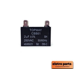 Capacitor Retangular 4 Terminais 2uF x 250V