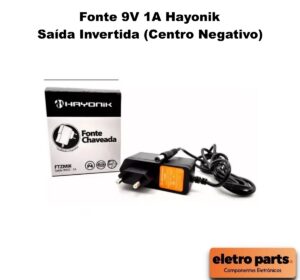 Fonte 9V x 1A Invertida P4 C- / Hayonik FTZM9i