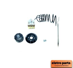 Termostato Crown 30-60°C 20A p/ Aquecedor Solar - 3 Terminais SPDT