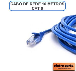 Cabo De Rede / Patch Cord CAT6 FTP - 10  Metros