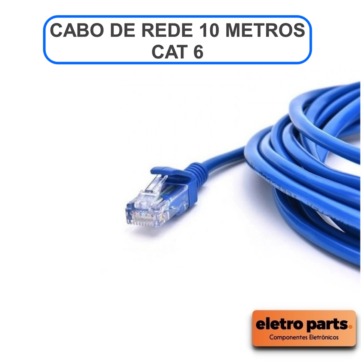 Cabo De Rede / Patch Cord CAT6 FTP - 10 Metros