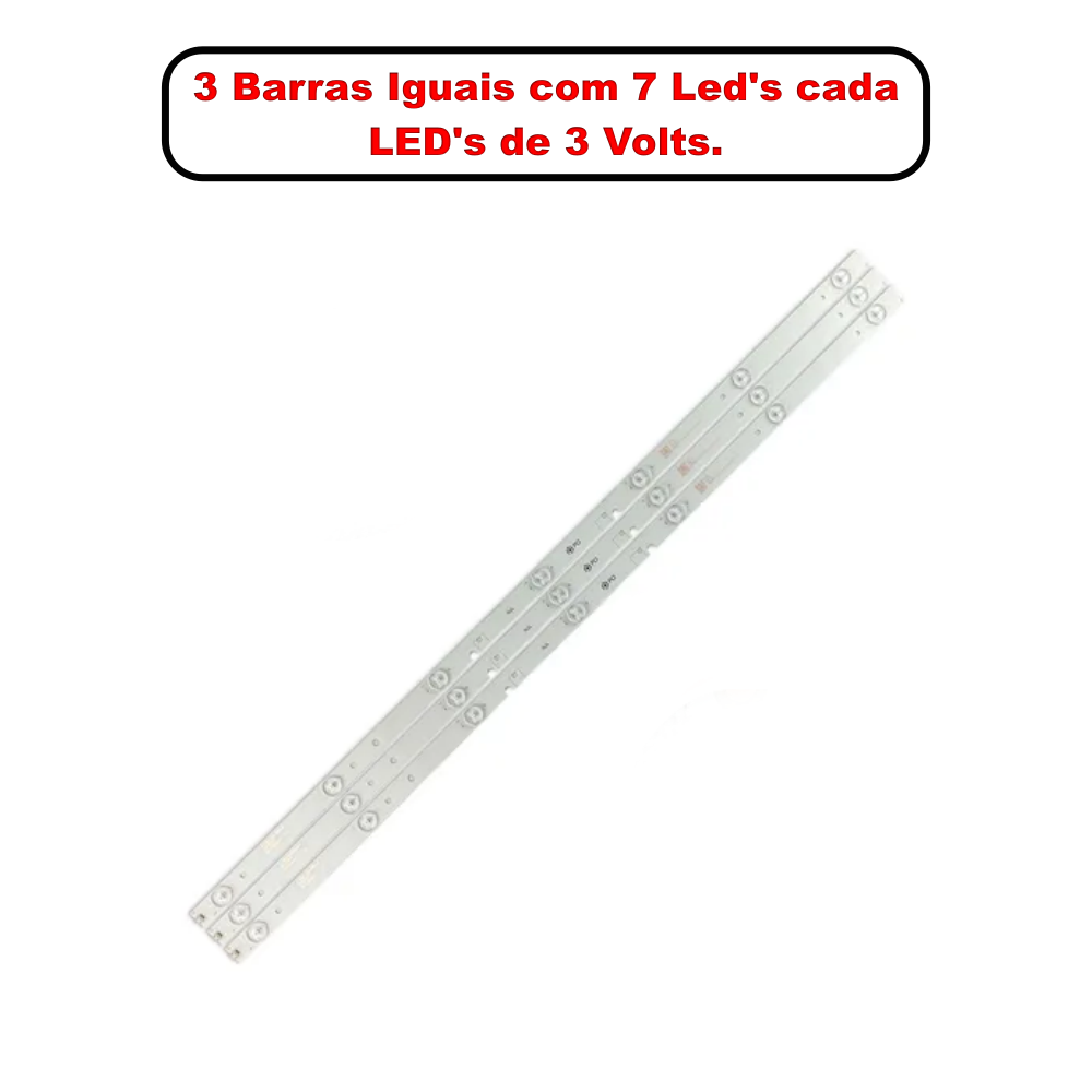 Barra Philco 39" PTV39G50S / 39G60S / 39G65 - 3 Barras 7 Led's - Imagem 4