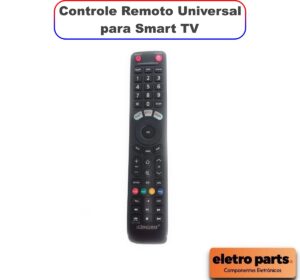 Controle Remoto Universal Lelong LE-7734 para Smart TV - Diversos Modelos de TVs
