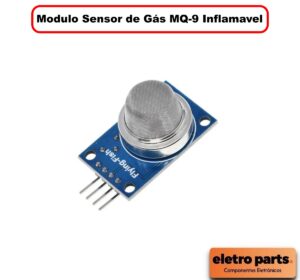 Módulo Sensor de Gás MQ-9 – Detecção de Monóxido de Carbono, Metano e Propano