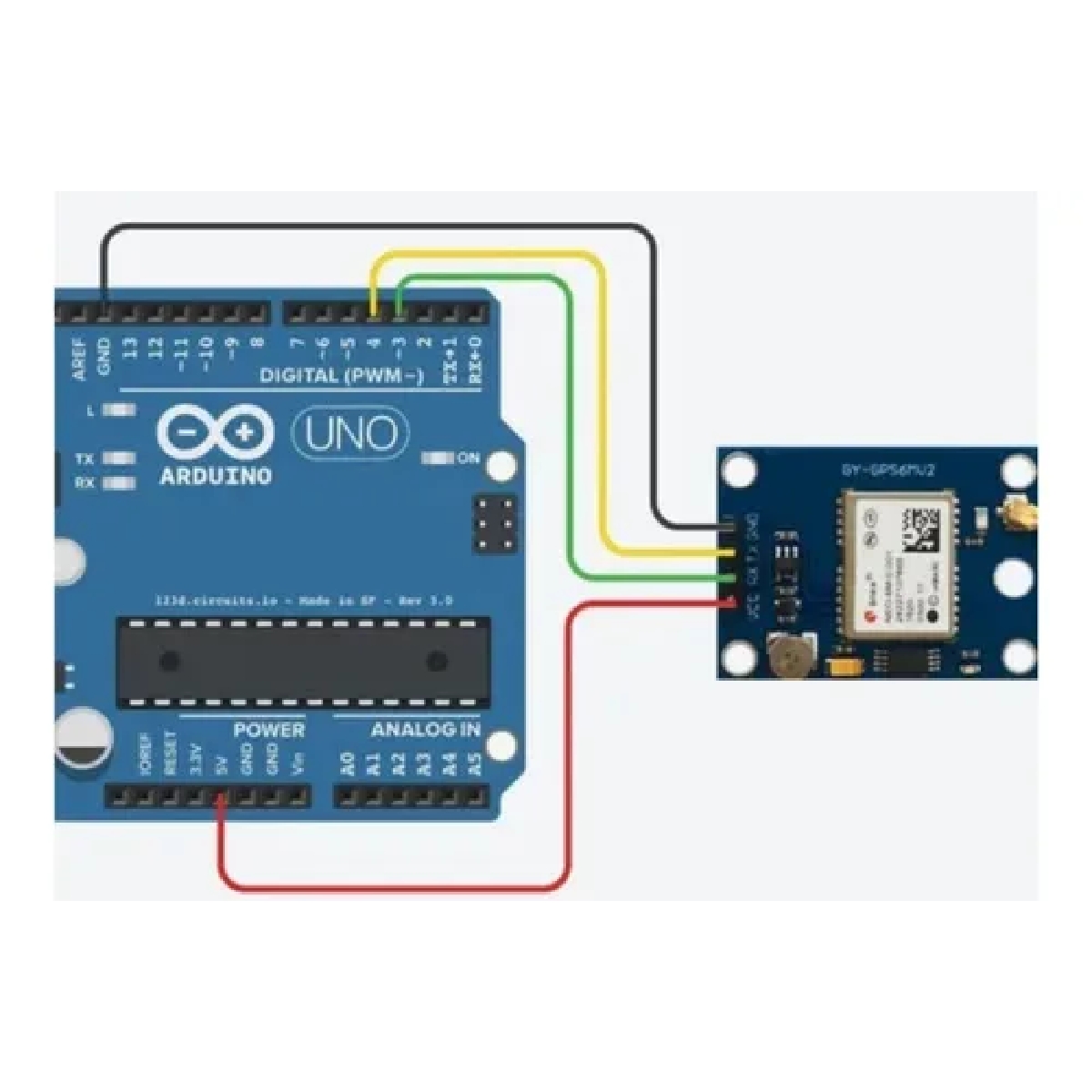 Modulo GPS Arduino Raspberry NEO6MV2 C/Antena - Imagem 2