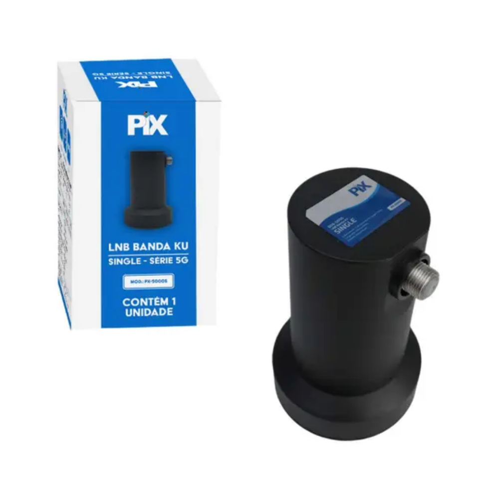 LNB BANDA KU 5G - Single - Com Filtro 5G - Pix - Imagem 2