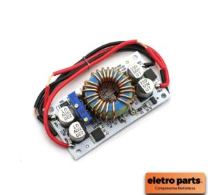 Conversor DC Step-Up Boost 10A 250W – Tensão Ajustável 8V a 50V