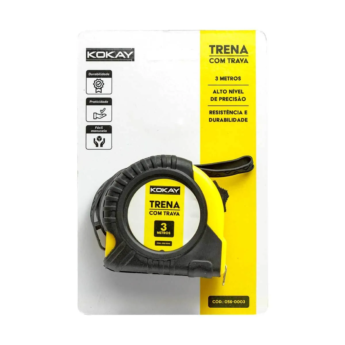 Trena Métrica 3 Metros com Trava – KOKAY - Imagem 2