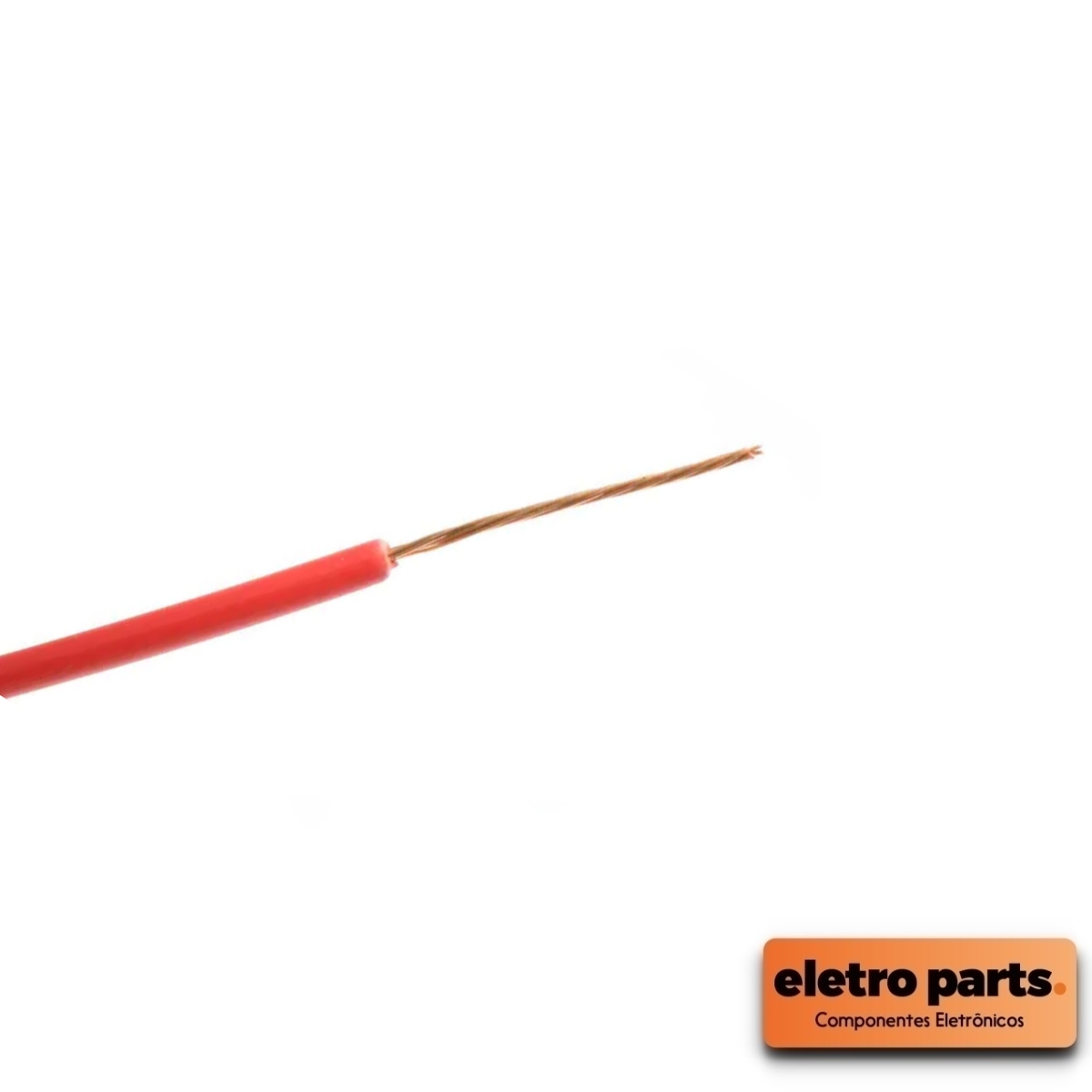 Fio / Cabo Flexível 0,30mm - Vermelho - Venda Por Metro