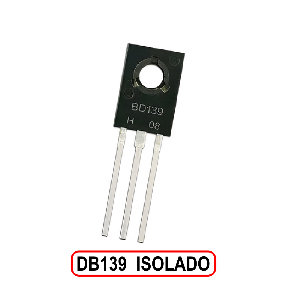 Transistor BD139 Isolado – NPN – 80V 1,5A – TO-126 - Imagem 3