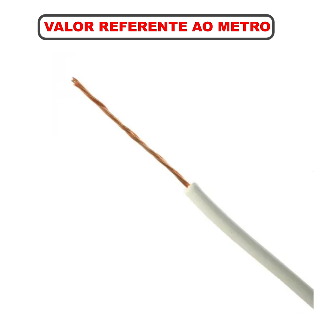 Fio / Cabo Flexível 0,30mm – Branco – Venda Por Metro - Imagem 3