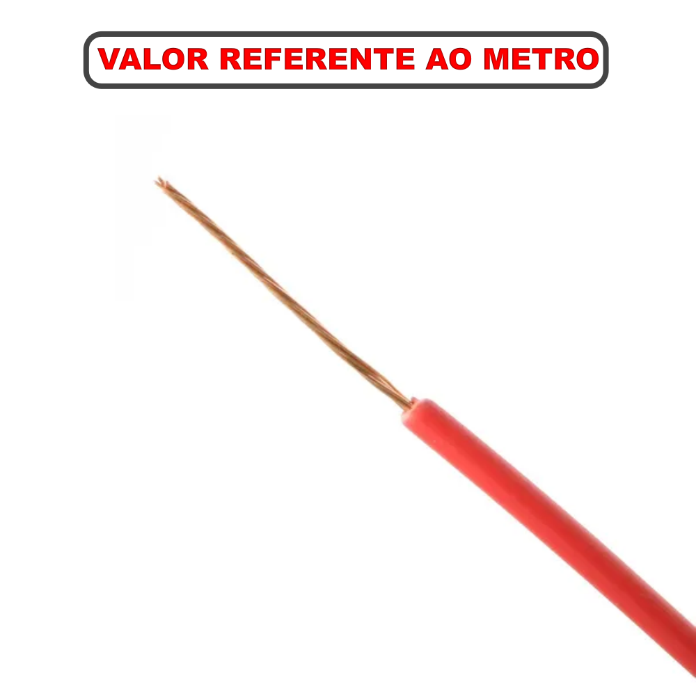 Fio / Cabo Flexível 0,30mm - Vermelho - Venda Por Metro - Imagem 3