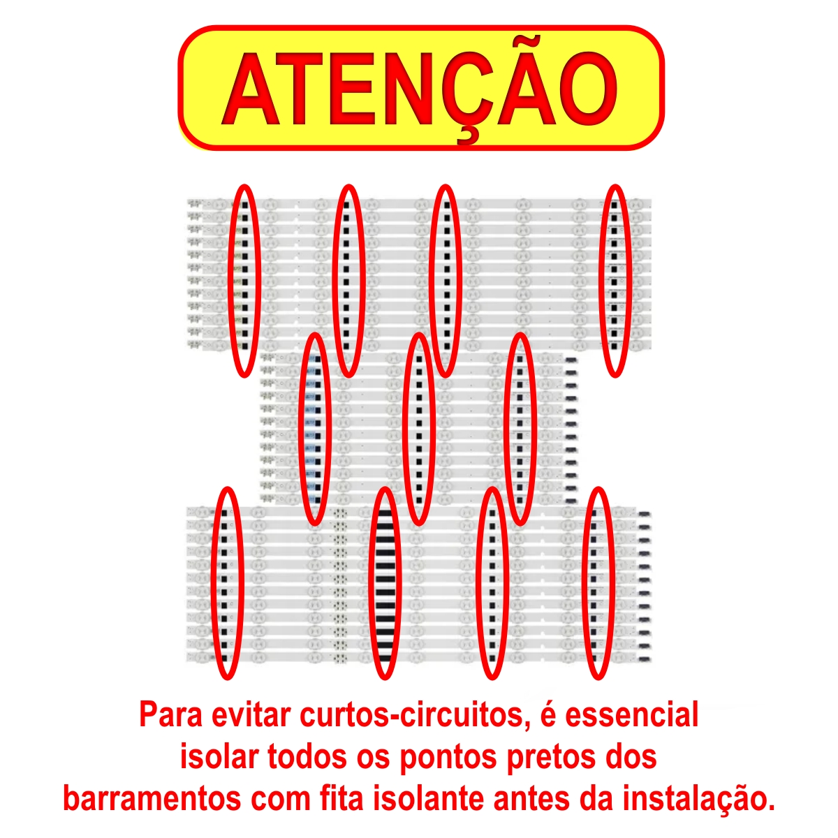 Kit Barras de LED Samsung 75" UN75F6400 / UN75F6400AG - 36 Barras - Imagem 2