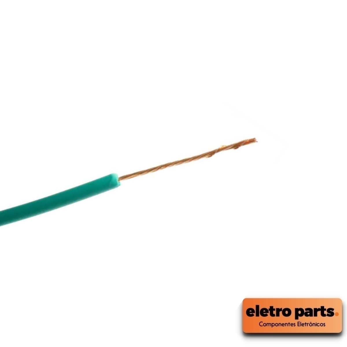 Fio / Cabo Flexível 0,30mm – Verde – Venda Por Metro