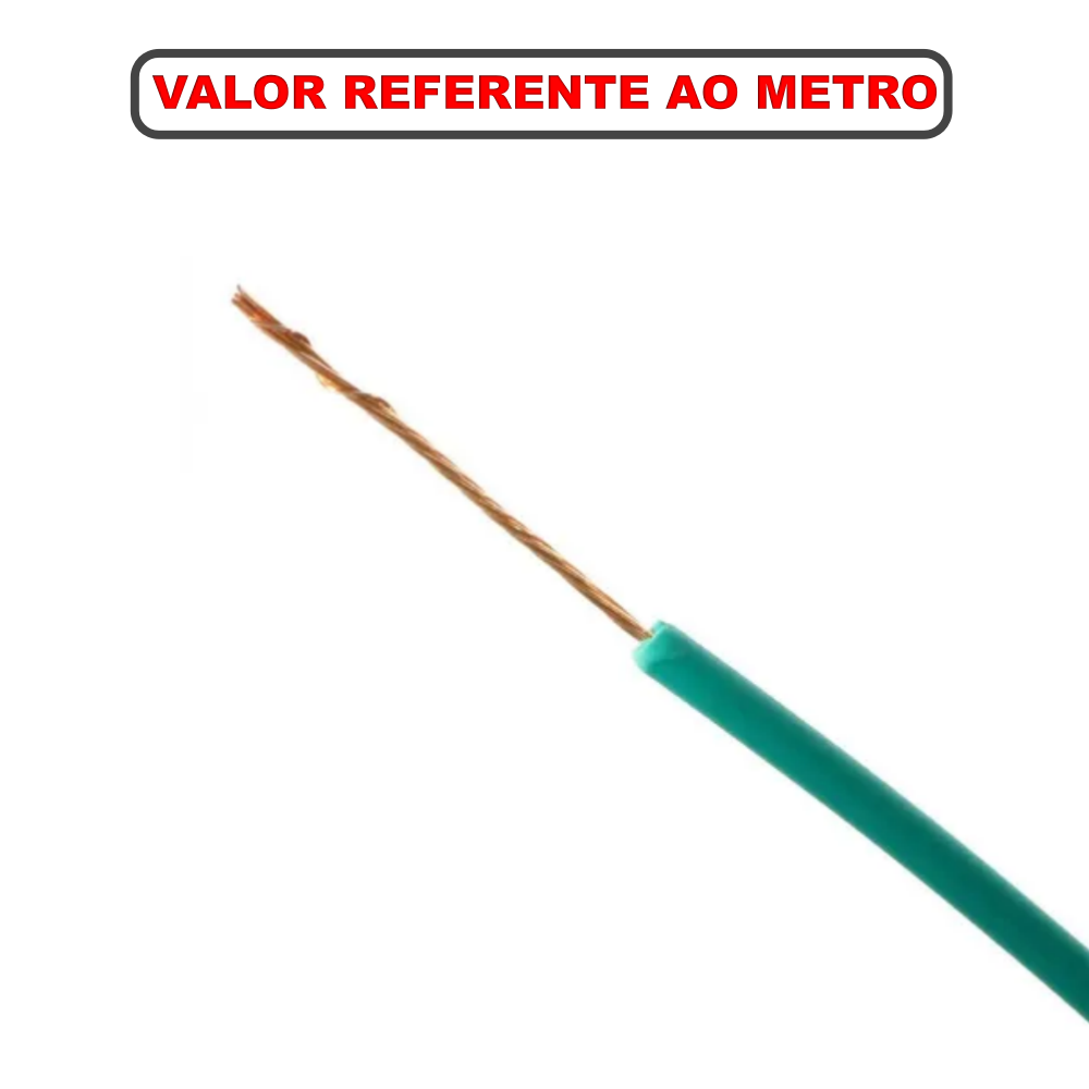 Fio / Cabo Flexível 0,30mm – Verde – Venda Por Metro - Imagem 3