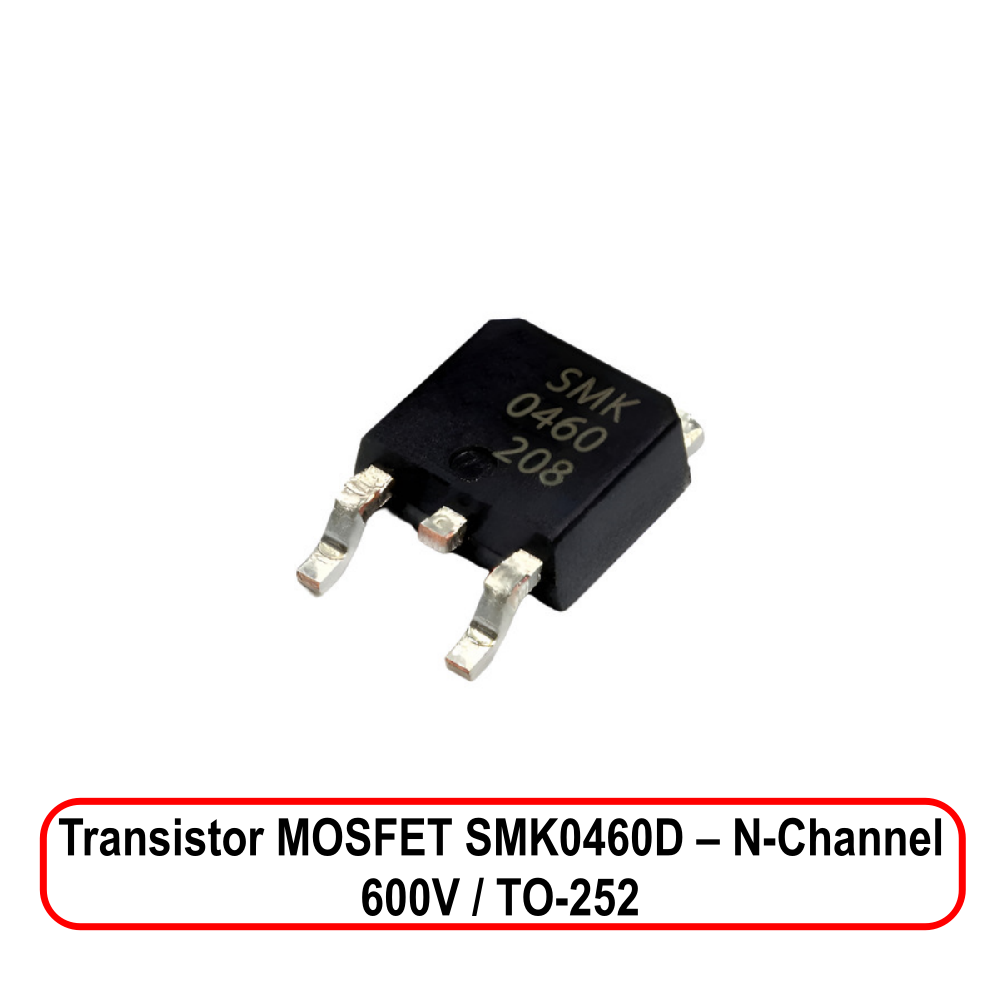 Transistor MOSFET SMK0460 SMD - Canal N / 600V - TO252 - Imagem 2