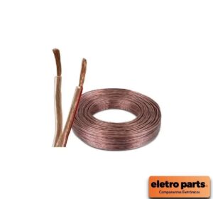 Fio para Alto-Falante 2x2,5mm² - Cristal Transparente - Metro