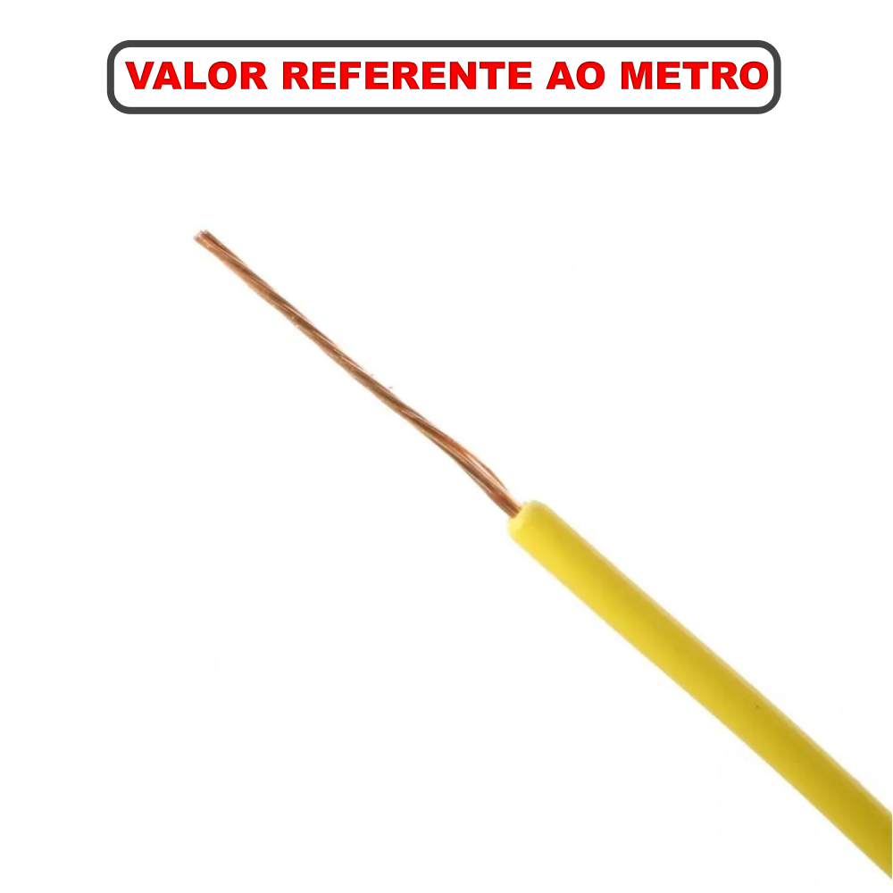 Fio / Cabo Flexível 0,30mm – Amarelo – Venda Por Metro - Imagem 3