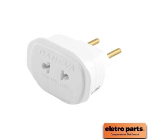 Adaptador de Tomadas Universal 2 Pinos 10A - DANEVA