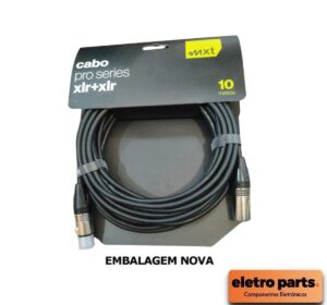 Cabo XLR Macho x XLR Fêmea c/ 10 Metros - MXT Pro Series