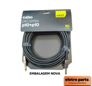 Cabo P10 x P10 c/ 10 Metros - MXT Pro Series