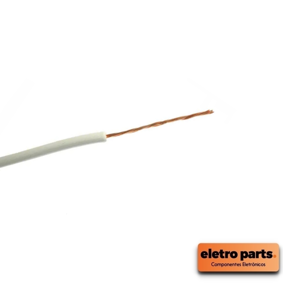 Fio / Cabo Flexível 0,30mm – Branco – Venda Por Metro